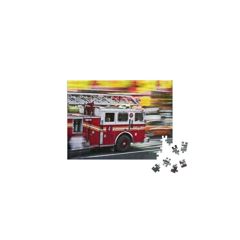 puzzleYOU: Jigsaw Puzzle 200 Piece "Fire Engine in Action" -