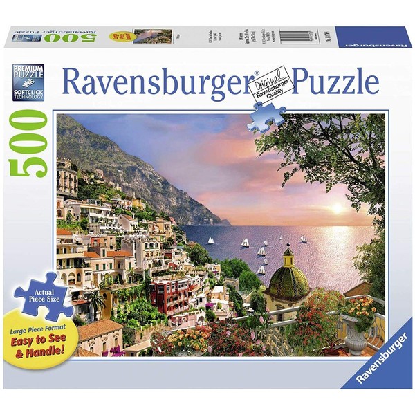 Ravensburger Positano Large Format 500 Piece Jigsaw Puzzle for Adults – Every Piece is Unique, Softclick Technology Means Pieces Fit Together Perfectly