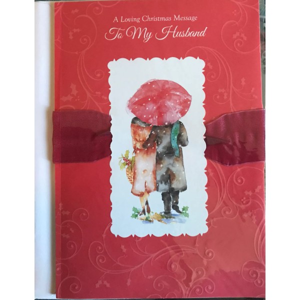 Designer Greetings A Loving Christmas Message, To My Husband, Merry