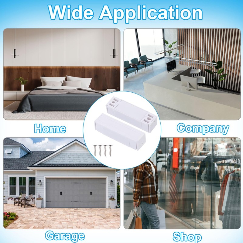 PATIKIL Surface Mount Wired NC Door Contact 5 Pieces 0-100