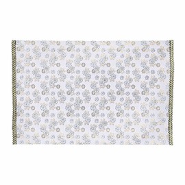 Naumu Kuma-chan Workshop Flower Pattern Sutra Desk Brocade Rug, Flame-retardant, For 1.0 inches (28 cm) x 17.1 inches (43.5 cm) (No. 18, 005. Hakigin)