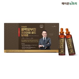 메이준뉴트리 이승남의 활력알부민 프리미엄 골드 당제로 1박스 (30병) Mayjun Nutri Lee Seung-nam's Vitality Albumin Premium Gold Dietary Supplement Box (30 Bottles)