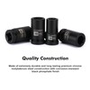 CASOMAN 10PCS 1-Inch Drive Deep Impact Socket Set, Metric, CR-MO,