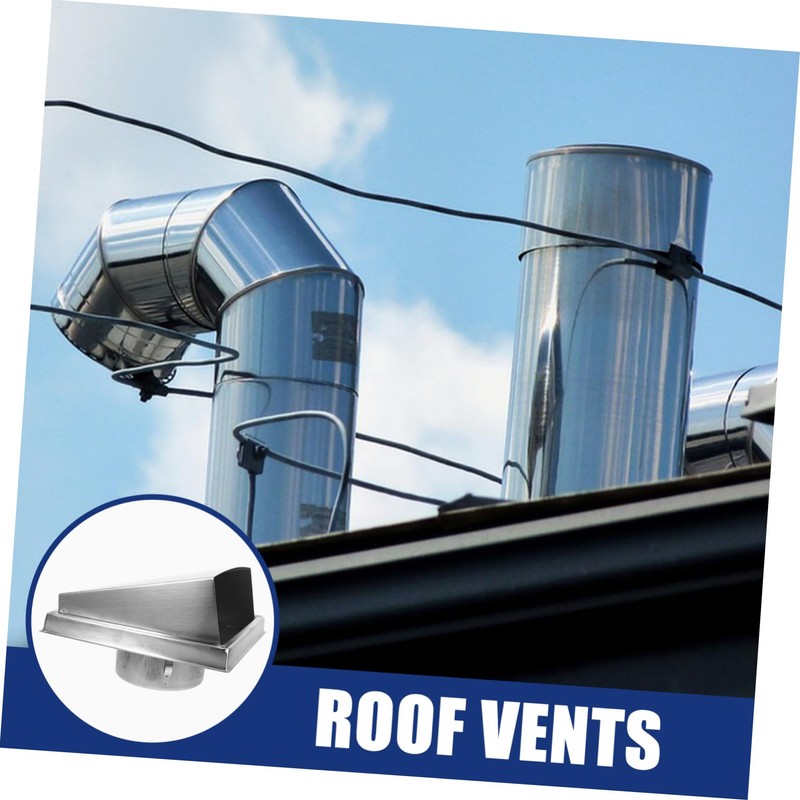 OSALADI Stainless Steel Dryer Vent Cover Square Wall Vent Cap