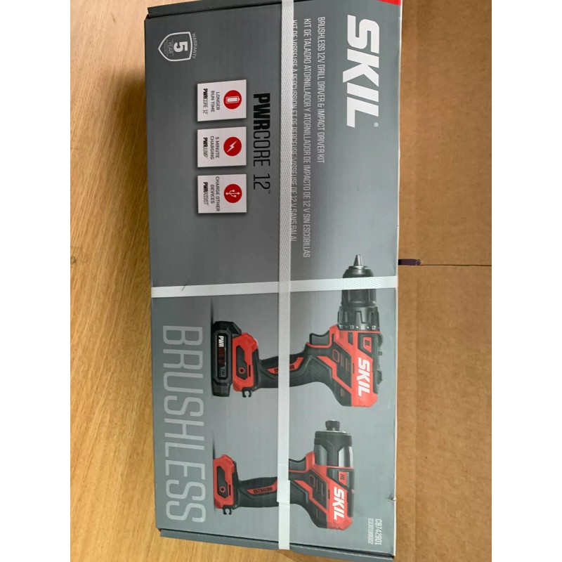 SKIL PWR CORE 2-Tool 12V Brushless Power Tool Combo Kit