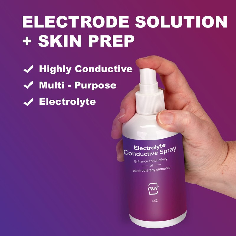 Electrolyte Conductive Spray by PMT. Electrotherapy Conductive Spray for use