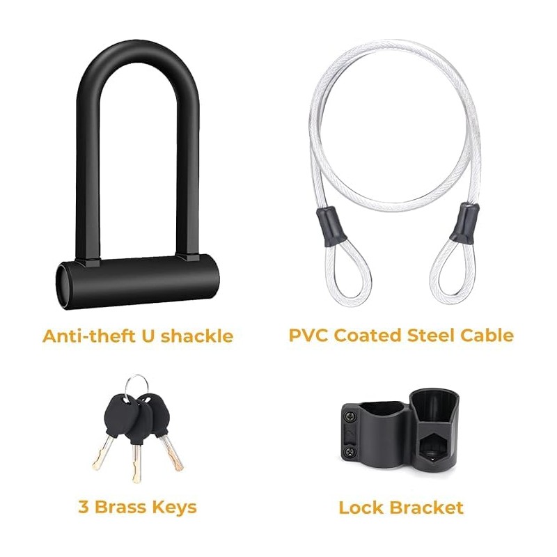 isinwheel U-Lock for Electric Scooter, Safe Lock for S9Pro/S9Max E-Scooter
