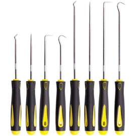 MisFun 8 Piece Lock Pick Set, Precision Hook and Lock Pick Set, Lock Picking Tool Set, Hook Tool Door Opening Tool, Mechanic Hook and Pick Tool for Removing Hoses and Seals