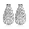Guptue gold plated cubic zircon earrings eardrop ball stud fashion