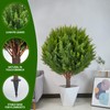 Artificial Cedar Topiary Tree with Planting Stakes, Indoor and Outdoor