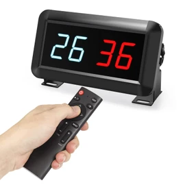 PELLOR Score Keeper, Electronic Digital Portable Scoreboard for 0-99 Score for Ping Pong/Cornhole/Shuffleboard, Tabletop Score Flipper for Indoor Games & Sports, with Remote
