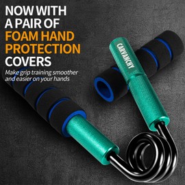 Carvanchy Grip Strength Trainer, 350LB, Wrist Forearm Strengthener, Metal No Slip, Hand Grip Gripper Strengthener for Strength Training and Exercise, Hand Workout Squeezer Grip Strength