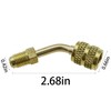 TAODAN R410A Brass Adapter 5/16 inch SAE Female to 1/4