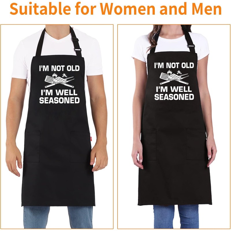 ALIPOBO Funny Grilling Aprons for Men - BBQ Cooking Apron