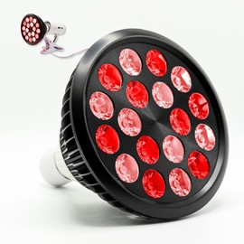 Red Light IR lamp, 22W, 18 LEDs, Infrared Therapy Device, 660nm Red & 850nm NIR Combo LED Light Device for Face, Skin and Pain
