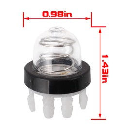 CARBBIA 5 Pack Primer Bulb 4238 350 6201 for Stihl TS410 TS410Z TS420 TS420Z TS700 TS800 Concrete Cut Off Saw BR350 BR430 BR450 SR430 SR450 Gas Fuel Bulbs 42383506201