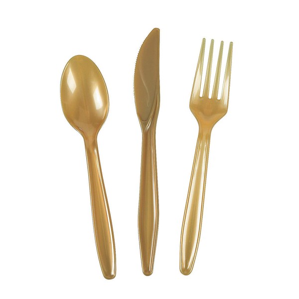 Bulk Plastic Cutlery Sets for 70, 210 Pieces, Spoons, Knives,