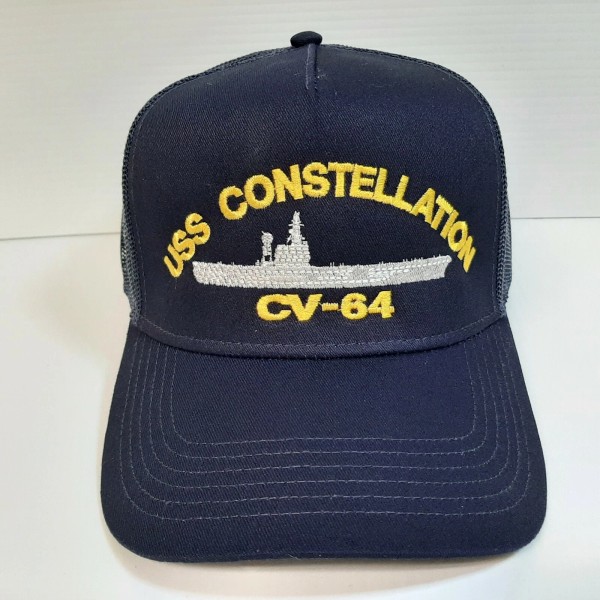 OTTO US Navy USS Constellation CV-64 Hat Embroidered Baseball Cap
