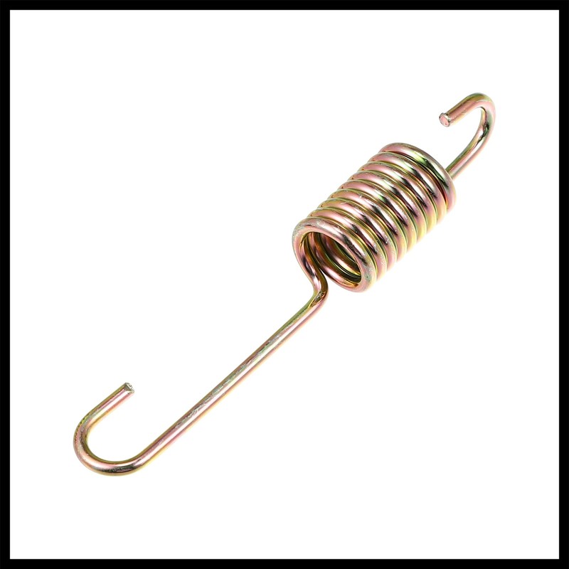 Hihaha 2pcs 8cm Length Gold Tone Motorcycle Brake Pedal Return