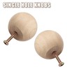 Zorfeter 20 Pcs Unfinished Wood Ball Knobs, 1-1/2 Inch Dia.