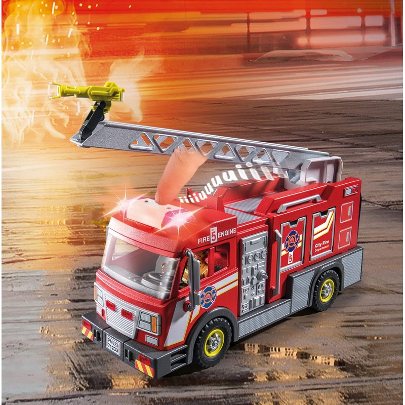 Playmobil Fire Truck with Accessories and 2 Figures