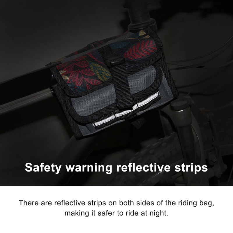 Bike Front Frame Bag Bicycle Twin Storage Top Tube Bag