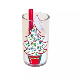 American Girl NEW American Girl GLASS of MILK + Straw 2" Christmas Tree Santa Doll Accessory