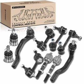 A-Premium Set of 10, Front Lower Ball Joint, Inner Outer Tie Rod End, Front & Rear Sway Bar Link, Compatible with Honda Accord 1998 1999 2000 2001 2002