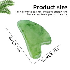 OUDQFCJ Gua Sha-Massage-Kits Natürlicher Jade Massager Guasha aus Jade Stein Gesichtsmassage