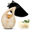 Teardrop urn in Small and Mini Teardrop Urns (Golden White