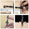 Luabue 8Pcs Drill Bit Depth Stop Collar Ring Positioner Locator