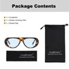 Long Keeper Vintage Oversized Sunglasses Round Women Men Retro Sunglasses