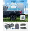 JOYTUTUS Truck Tent with Rainfly 5.5Ft-6Ft, Straight Spacious Truck Bed