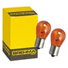 Brehma 90333 Set of 2 PY21W Indicator Lamps Orange Ball