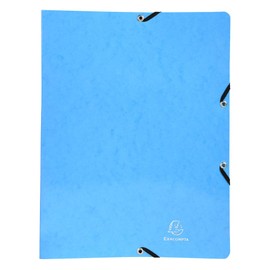 Exacompta Iderama Ring Binder with Elastic Band, A4, Rings, 15 mm, Coated Manila Cardboard, 1 binder
