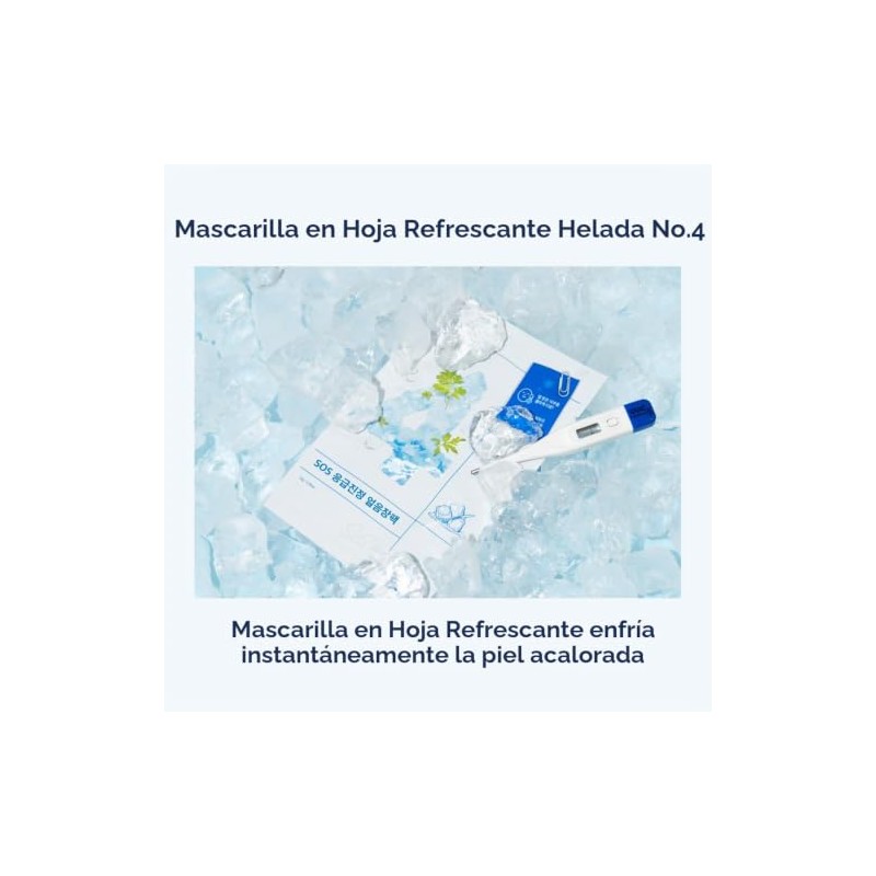 numbuzin No.4 Sheet Mask Icy Soothing Sheet Mask Instant Cooling,