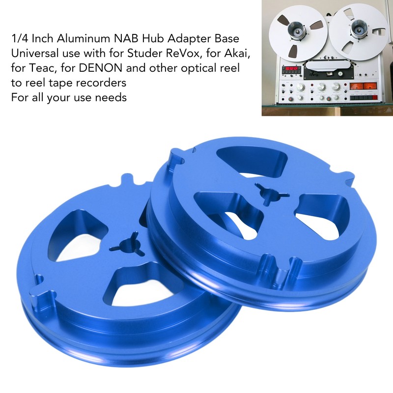 1 Pair 1/4 Inch NAB Hub Optical Shaft Adapter Aluminum