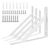 ANDCHI Shelf Bracket, L-Shaped, Set of 4, Wall Mounting, Shelf