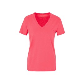 A | X ARMANI EXCHANGE Women's Cotton Jersey Tonal Logo V Neck Tee, Curtain