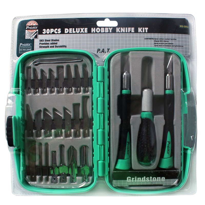 Pro'sKit PD-395A 30-Piece Deluxe Hobby Knife Set with Accessories