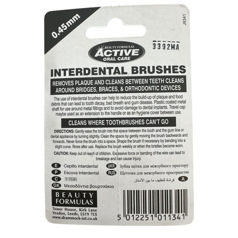 Quailitas Interdental Brush 0.45 mm 6pcs – 2 Packs of