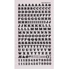 Transferable Letters and Numbers, Black