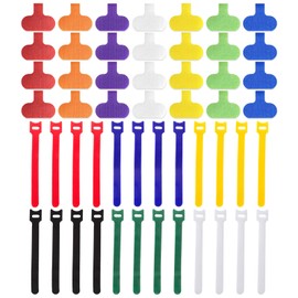 Cable Management Kit, 28 Pcs Multi-color Cable Labels and 24 Pcs Reusable Fastening Cable Ties, Cord Labels/Wire Ties For Home, Office, Desk, Cable Organizer, Cord Management