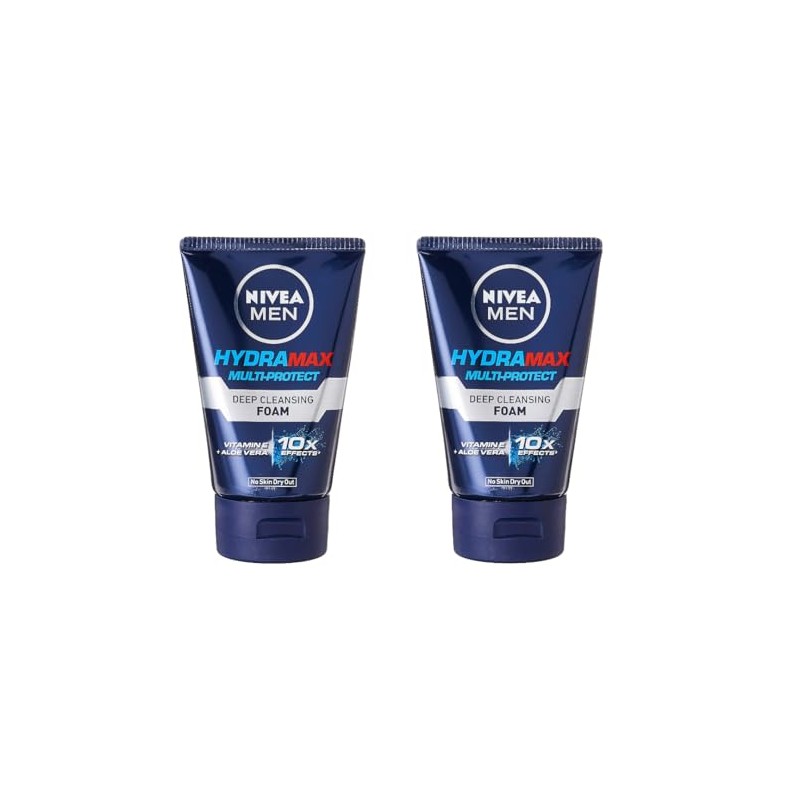 NIVEA MEN Hydramax Multi-Protect Deep Cleansing Foam, 100g, Vitamin E