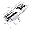3PCS Shower Head Holder Bathroom Adjustable Chrome Slider Handheld Shower