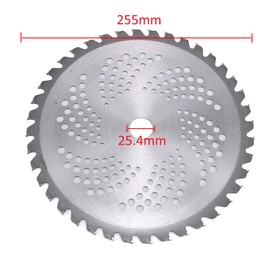 40T Brush Cutter Blade Chainsaw Tooth Brush Blade 10" Cutting Head with 1" Arbor, Replacement Accessory for Lawn Mower, Weed Eater, Trimmer (Pack of 2)