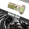 X AUTOHAUX 1 Pcs M12x1 Banjo Bolt Fitting Adapter Replacement
