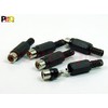 POPESQ® 5 Stk. x RCA Cinch Buchse 1 polig Schwarz
