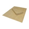 Caspari Moiré Paper Linen Guest Towel Napkins in Gold, Four