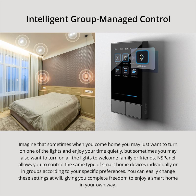 SONOFF NSPanel - Interruptor de pared de escena inteligente WiFi,